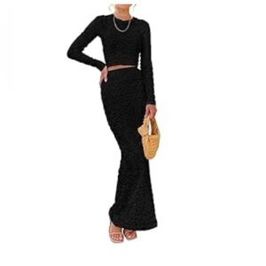 Elegant Black Maxi Skirt for Women